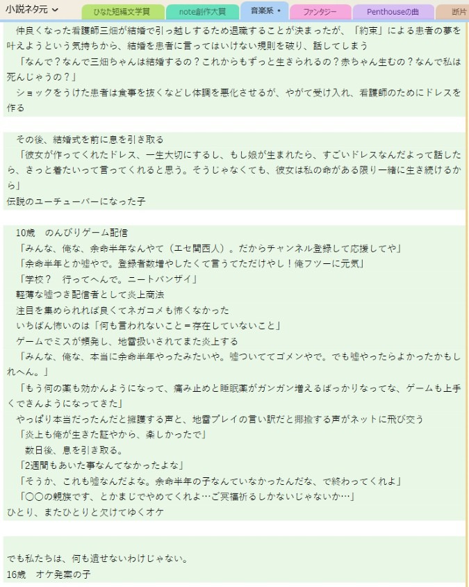 書きたいものを書きたくないという矛盾